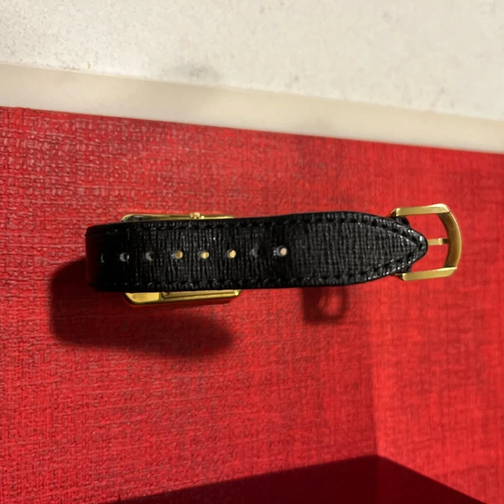 FENDI CHAMELEON AUTHENTIC DOUBLE ICONIC ‘F’ LEATHER DIAMOND WATCH